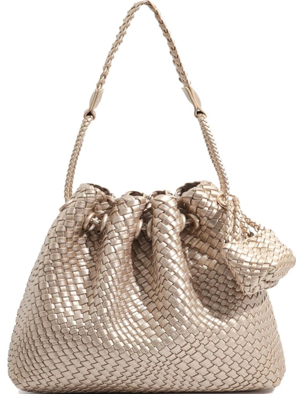 Woven Purse for Women, Beach Hobo Shoulder Bag, Top-handle Tote Handbag, Shopper